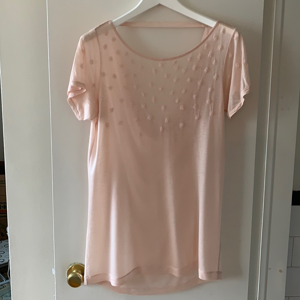Club Monaco Pink Embellished Blouse